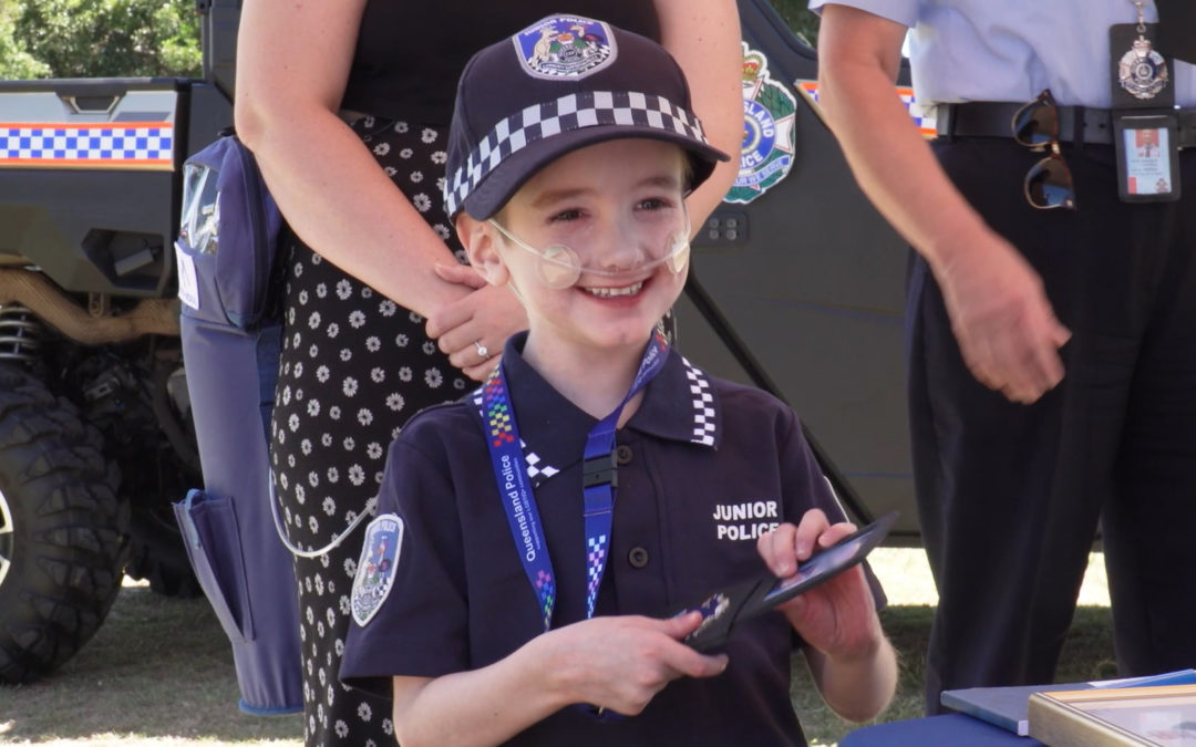 QPS swears in five-year-old boy who dreams of becoming an officer