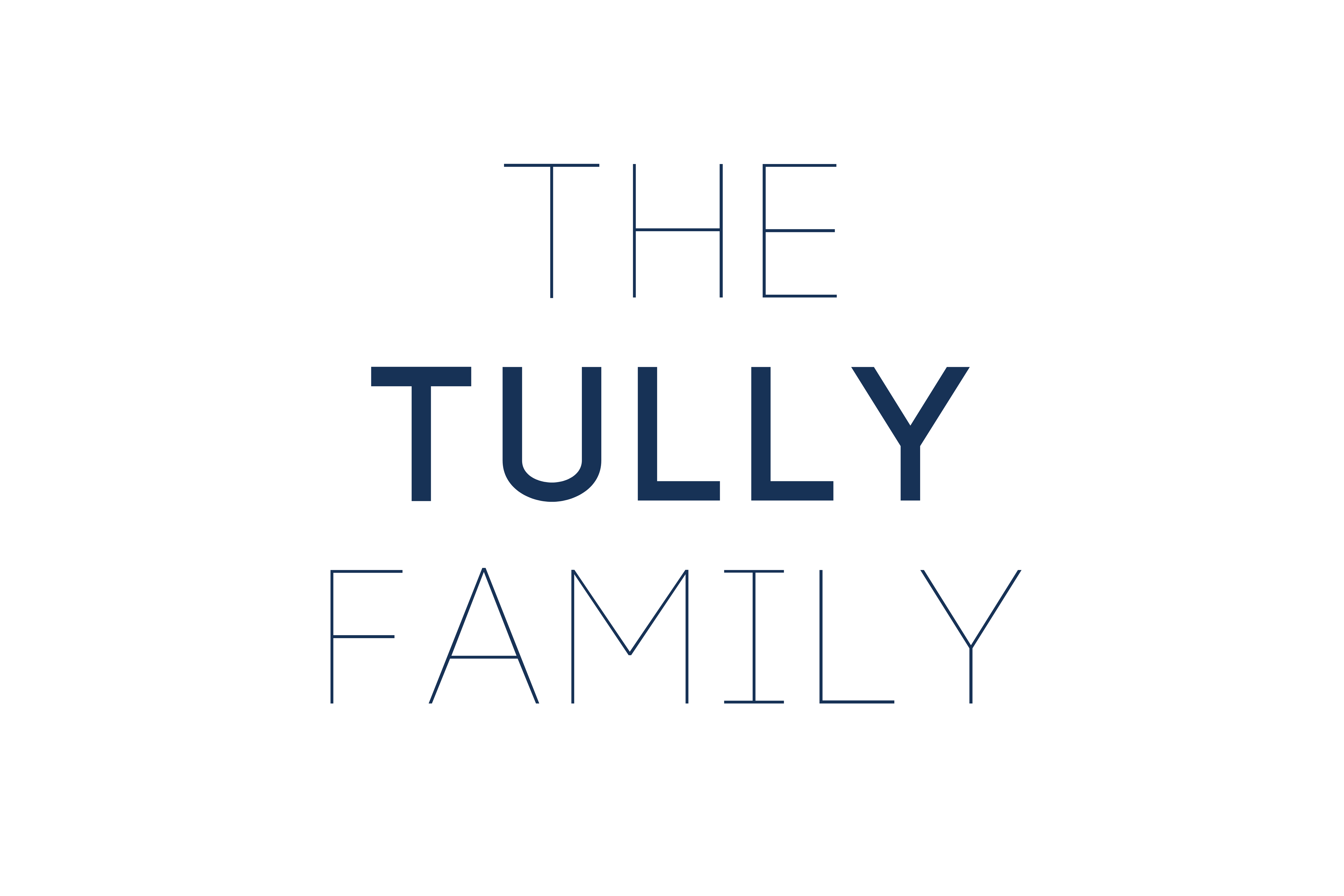 text reads The Tully Family